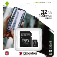 CARTE MEMOIRE 32G KINGSTON CANVAS SELECT PLUS