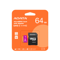 CARTE MÉMOIRE ADATA 64GO CLASS 10 + ADAPTATEUR