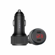 CHARGEUR ALLUME CIGARE ALUMINIUM HAVIT CC2014 / DOUBLE USB-C