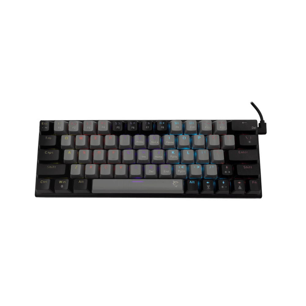 CLAVIER GAMING WHITE SHARK WAKIZASHI GK-002111 BLACK GREY RED