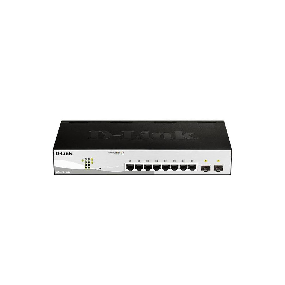 Switch D-Link 8 GIGA PoE + 2 SFP ports Smart 130W
